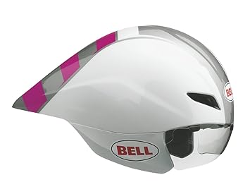 Bell Javelin Time - Casco de triatlón, color Wht/Magenta, tamaño Small