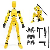 2025 New Assembly Completed-Titan 13 Action Figure,Dummy Robot 13 Action Figures Set,3D Printed Multi-Jointed Action Figures,Nova 13 Action Figure for Collectors Desktop Decorations (Yellow)