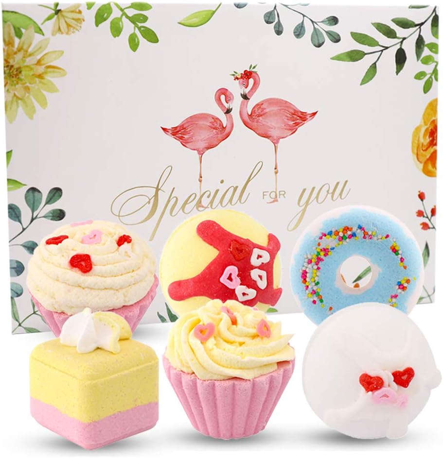 Amazon バスボム ギフトセット かわいい入浴剤 炭酸 香り爆弾 泡風呂 バスボール カラフル 肌に良い 保湿 潤い 誕生日 クリスマス プレゼント 贈り物 6個セット Airolin 炭酸入浴剤 通販