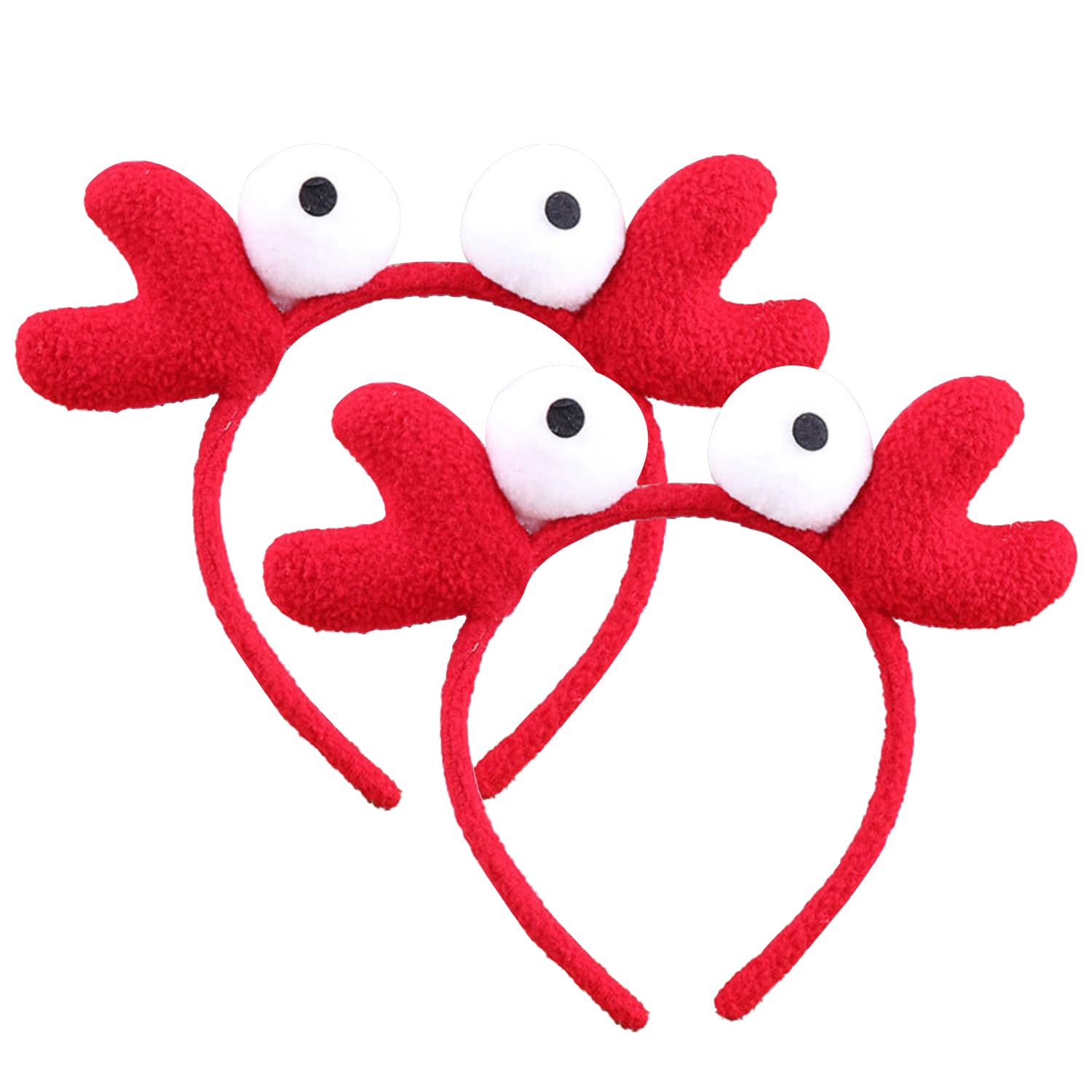 RmKbe 2 Pieces Crab Headband Lobster Hair Hoop Masquerade Cosplay Dress up Crab Costume Costume Accessories for Halloween Christmas Party
