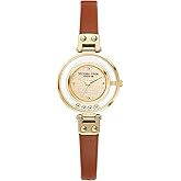 VICTORIA HYDE Small Dial Women Watch, Brown Leather Watches for Women