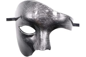 Flywife Masquerade Mask for Women Men Couples Set Phantom of the Opera Mask Half Face Mardi Gras Mask