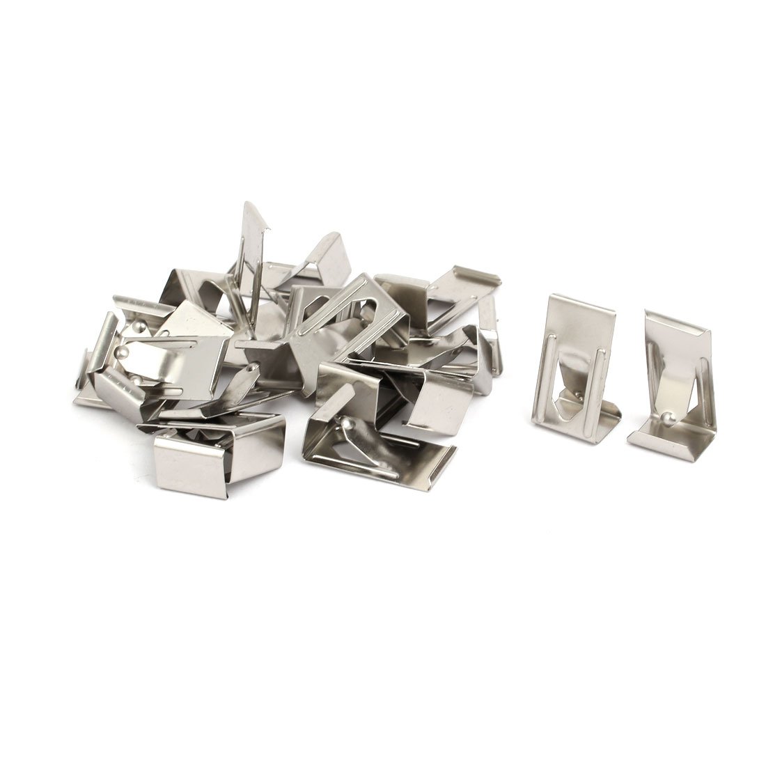 Sourcingmap 26mmx14mm Picture Photo Frame Metal Spring Turn Clip Hanger Siver Tone 20pcs