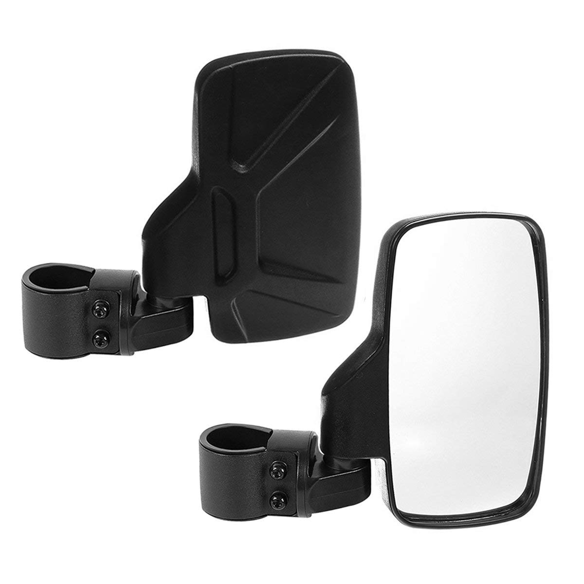 Club Golf Cart Accessories Side View Mirror,Ai CAR FUN Rear View Mirror 1.6" - 2" Roll Cage Clamp for UTV Accessories Offroad High Impact Break-Away Large Wide View