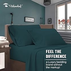 URBANHUT 100% Cotton King Sheets Set (4Pc), 700