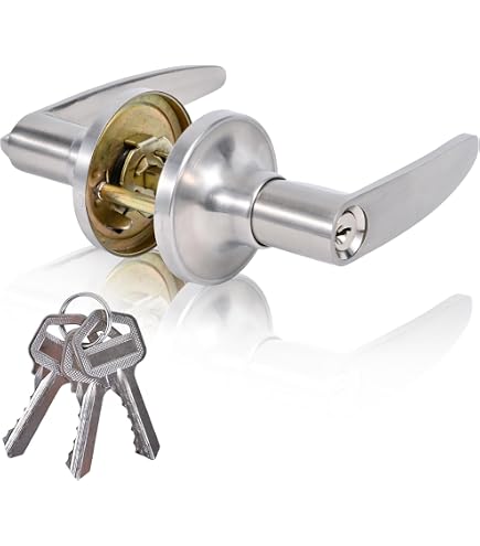 Delaney Hardware CIRA Passage Lever Set - Satin Nickel, Contemporary Style, For Interior Doors (Fits 1.375" To 1.75" Thick Doors) - View #10