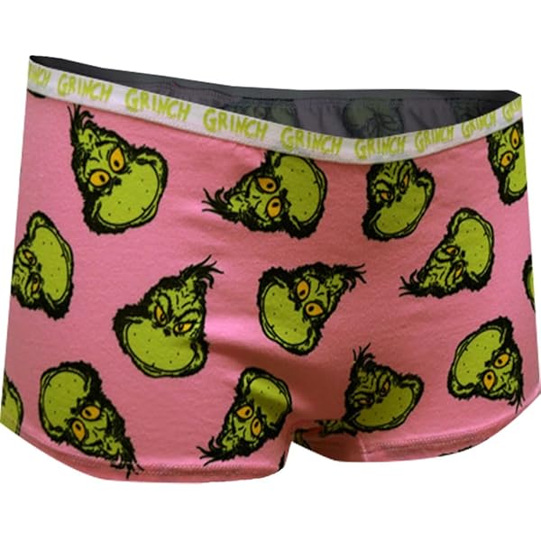 MJC Womens Dr. Seuss Grinning Grinch Green Hipster Panty (Small) at Amazon  Women's Clothing store