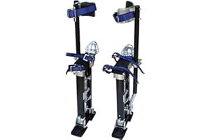 TINVHY 18-30In Adjustable Drywall Stilts for Sheetrock Painting or Cleaning Black