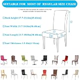 HZDHCLH Stretch Chair Covers Set of 4 Geometry Modern Slipcovers 92% Polyester view 5