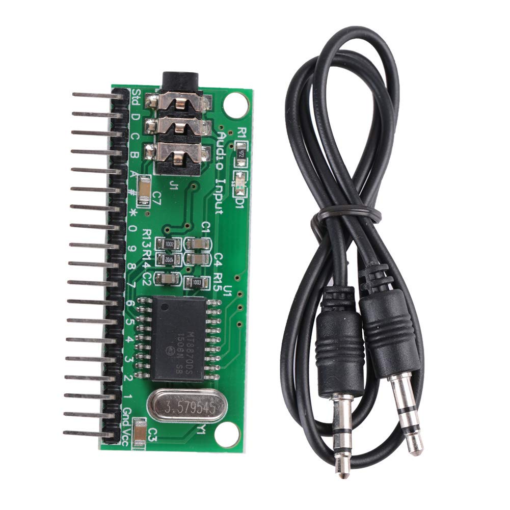MT8870 Audio Decoder Module 16-Channel Voice Module DTMF Audio Decoder Board for Mobile and Fixed Telephone Voice Dialing & Decoding