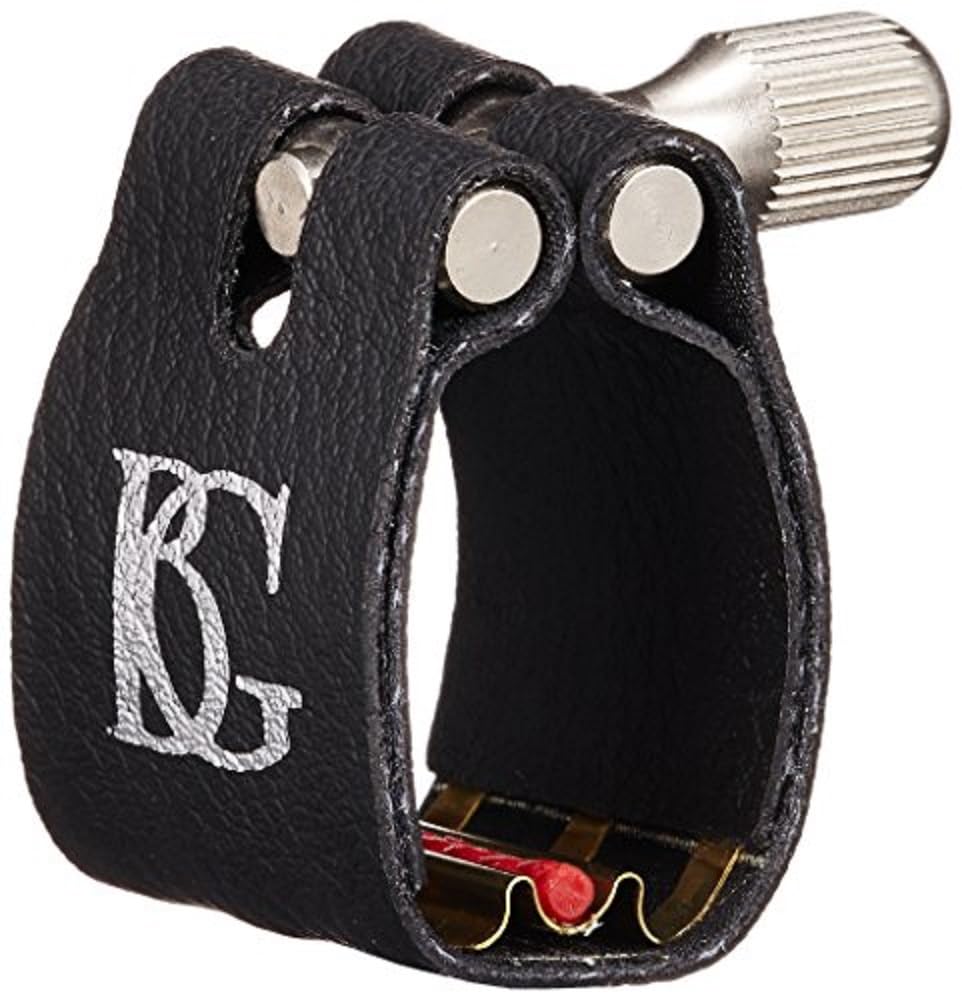 BG Bb Clarinet Revelation Ligature with Brass Plate, Black