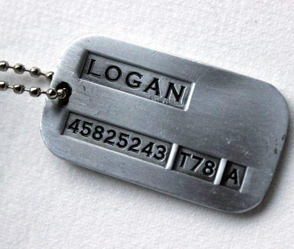 Tojwi Male Cool Kpop X-Men Wolverine Necklace Vintage Weapon-X Dog Tags Pendant - Fashion Design: Beauty