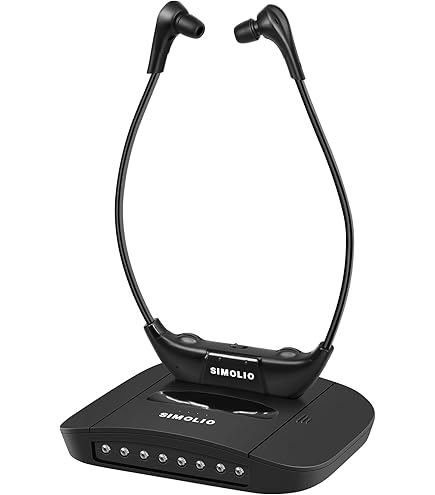 Bluetooth Rf Headset Wireless Headphones Dual For TV Watching With