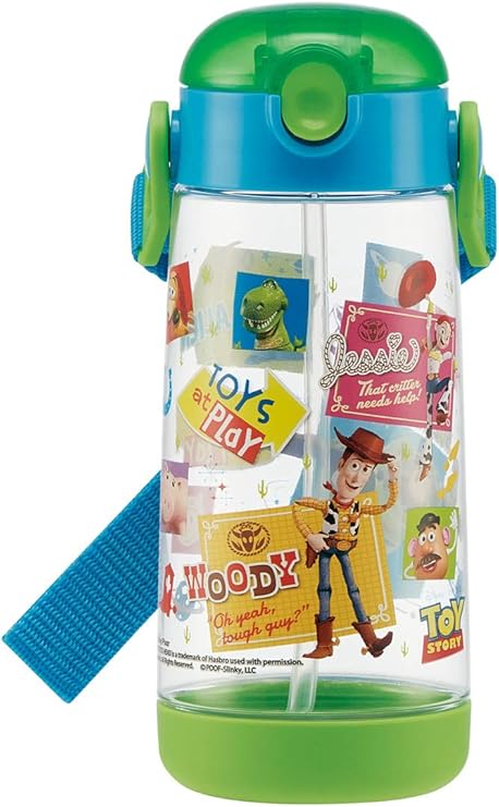 Amazon Co Jp スケーター 子供用 水筒 クリアボトル ストロー付き トイ ストーリー ディズニー 480ml Pdsh5 ホーム キッチン