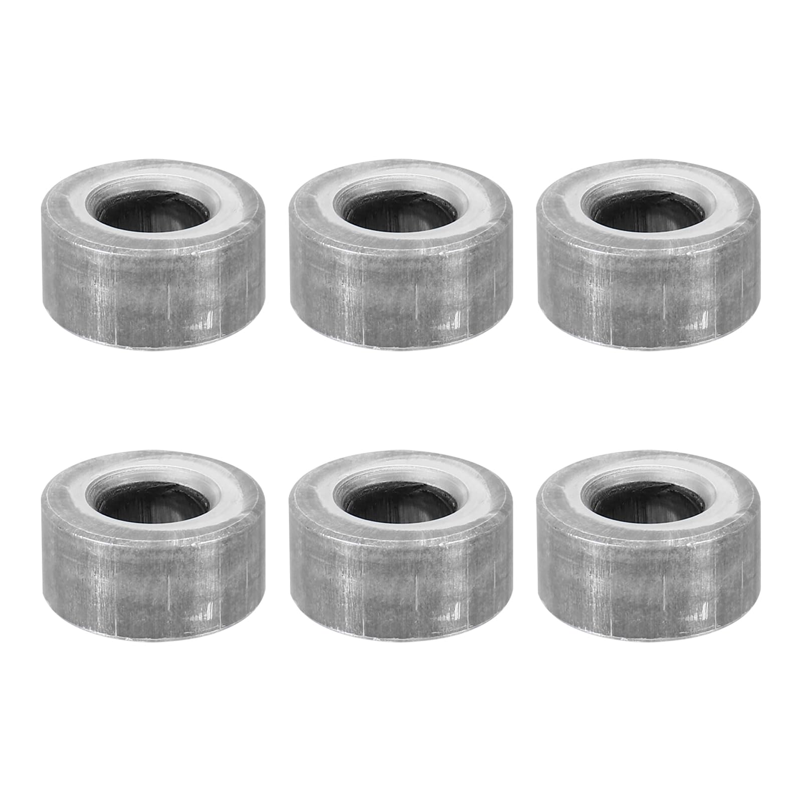 PATIKIL M8 Steel Spacers, 6 Pcs Metal Spacers Steel 8.1mm ID x 18mm OD x 9mm L Carbon Steel Spacer Screw Standoff Round for 5/16in or M8 Screw Bolts