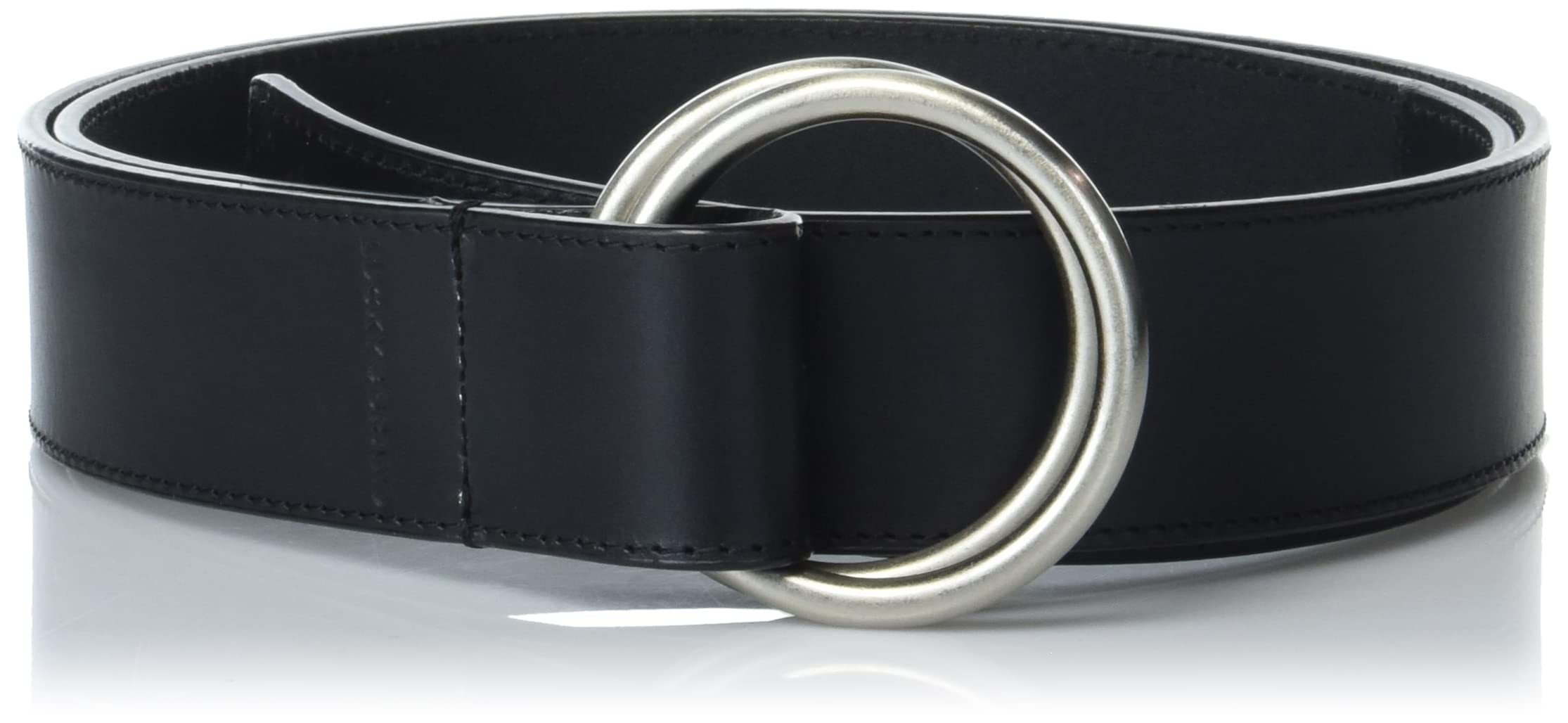 Photo 1 of Lucky Brand Women Leather Bold Fashion Statement Belts, Double Ring Pullback-Black, S/M (26-30"), Small/Medium