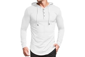 KUYIGO Men's S-5X Short&Long Sleeve Athletic Casual Plus Size Hoodies Sport Sweatshirt Hooded T-Shirts
