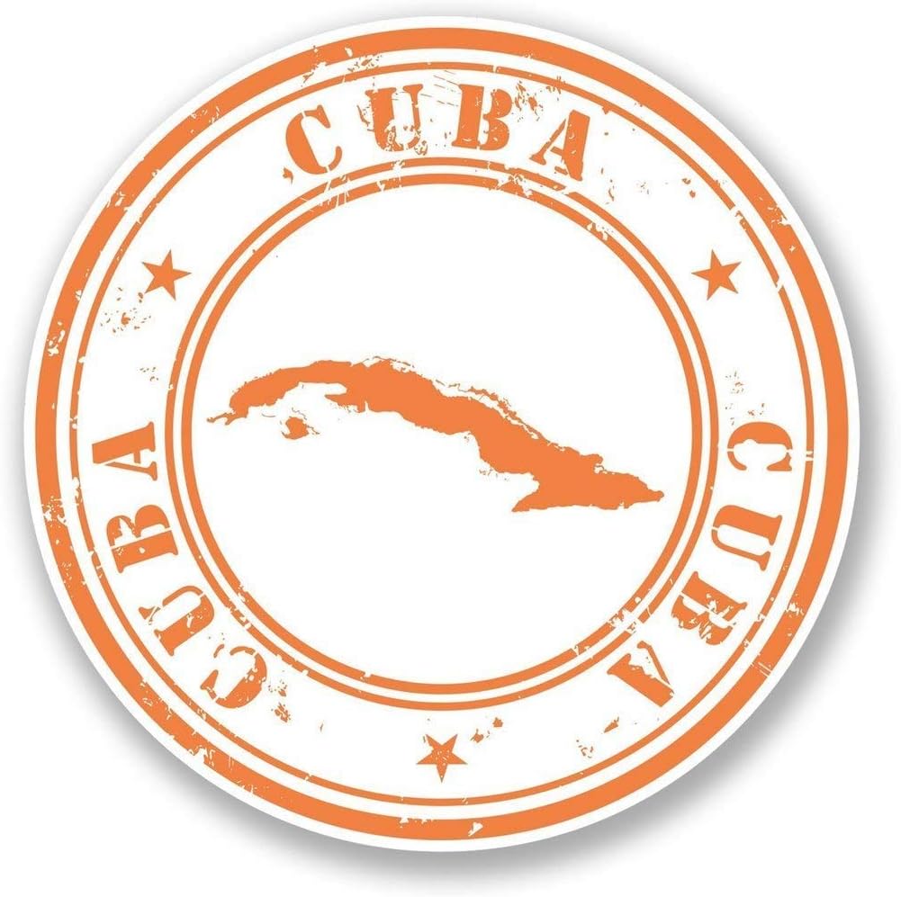 Cuba Vinyl Sticker Decal Laptop Car Bumper Sticker Travel Luggage Car iPad Sign Fun 5"