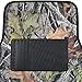 BDK Camo Gray Forest Car Seat Cover & Floor Mat Set - Front Rear Headrests, 4 Floor Mats - Universal Fit