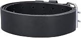 TOUGH MASTER Leather Work Belt 2 Inch Buffalo Saddle Heavy Duty Black Men Women view 3