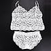 Lingerie Set,Haoricu 2017 Hot Sale! Women Strap Translucent Lace Tank Tops Briefs Underwear White
