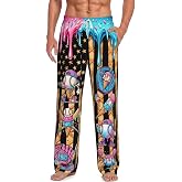 Euvazeni Funny Mens Pajama Pants Lightweight Pjs Bottoms Sleepwear Bottom Pants Comfortable Soft Men's Pajama Bottoms for Men