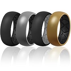Egnaro Silicone Ring Men 1/4/5/6/7 Multipack of