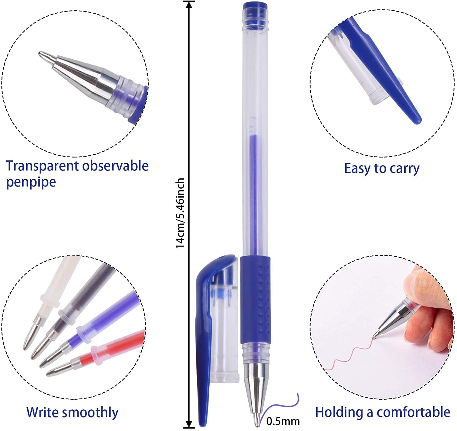 JANYUN 4 Pieces Heat Erasable Pens for Fabric with 28 Refills Fabric Marking Pens Fabric Markers for Quilting Sewing DIY Dressmaking Fabrics Tailors Chalk(32)