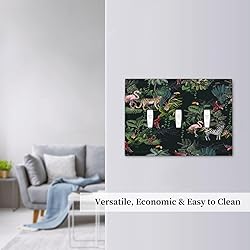 Decorative Switch Plate Covers Wild Jungle Animals