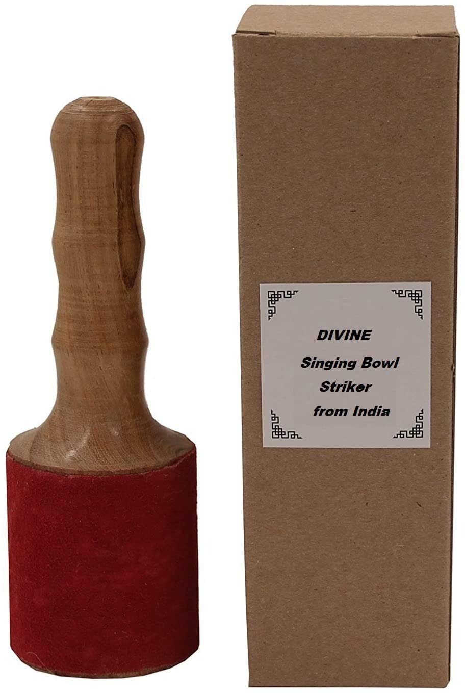 OMG Deals Leather-Wrapped Singing Bowl Striker/Singing Bowl Mallet/Gong Mallet/mike style for meditation Puja