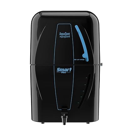 Eureka Forbes Aquasure from Aquaguard Smart Plus 6-Litres RO+UV+MTDS Water Purifier,Black