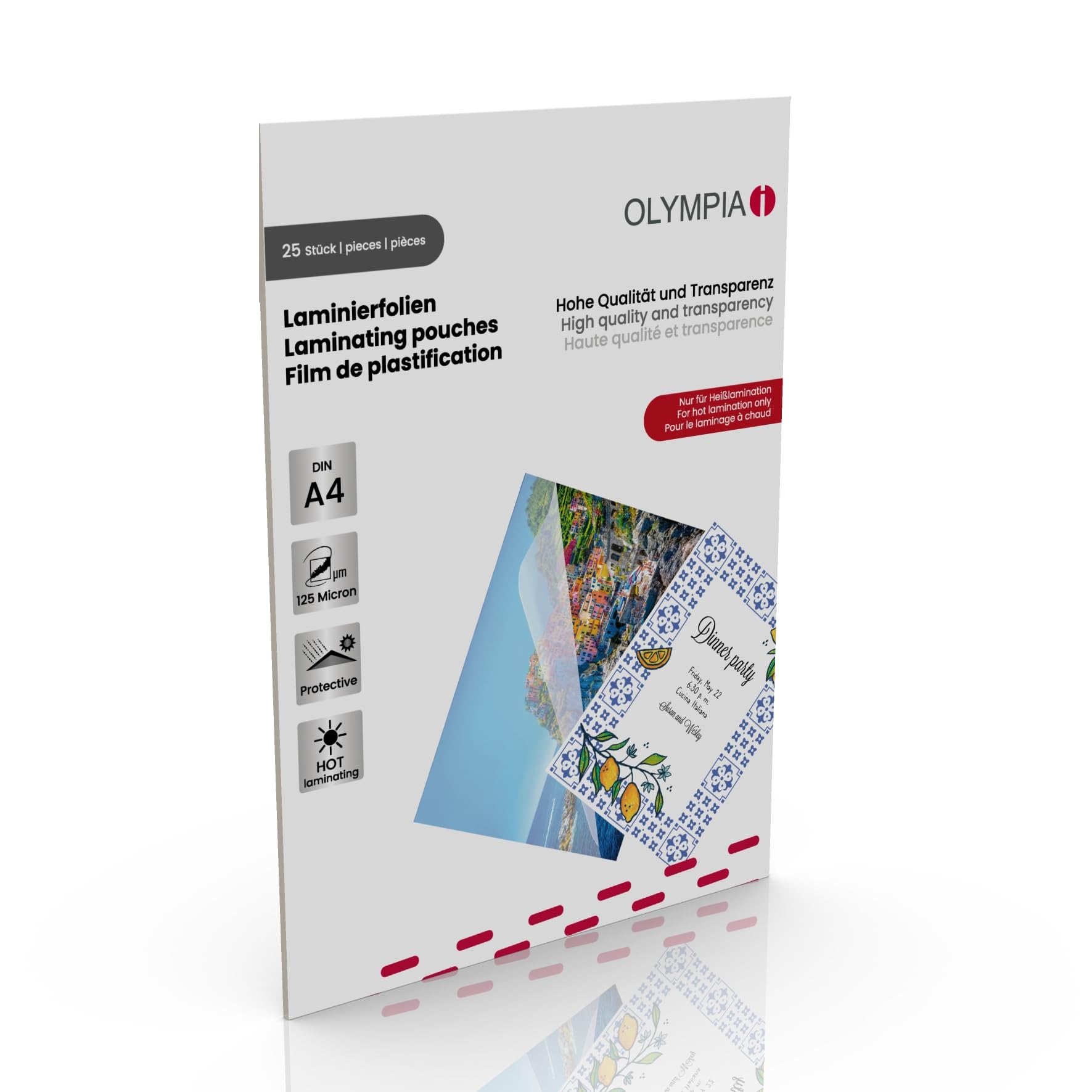 Olympia 9178 Laminating Pouches DIN-A4 125 Micron