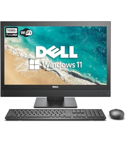 DELL 5270 9世代 i5 256GB NVMe 8G 1920x1080 Dell 5270 21.5” FHD AIO Computer Core i5-9500 8GB RAM 256GB