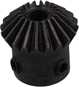SGerste 45 Steel 20 Teeth 5mm Bore Tapered Bevel Gear Wheel Pack of 2 view 6