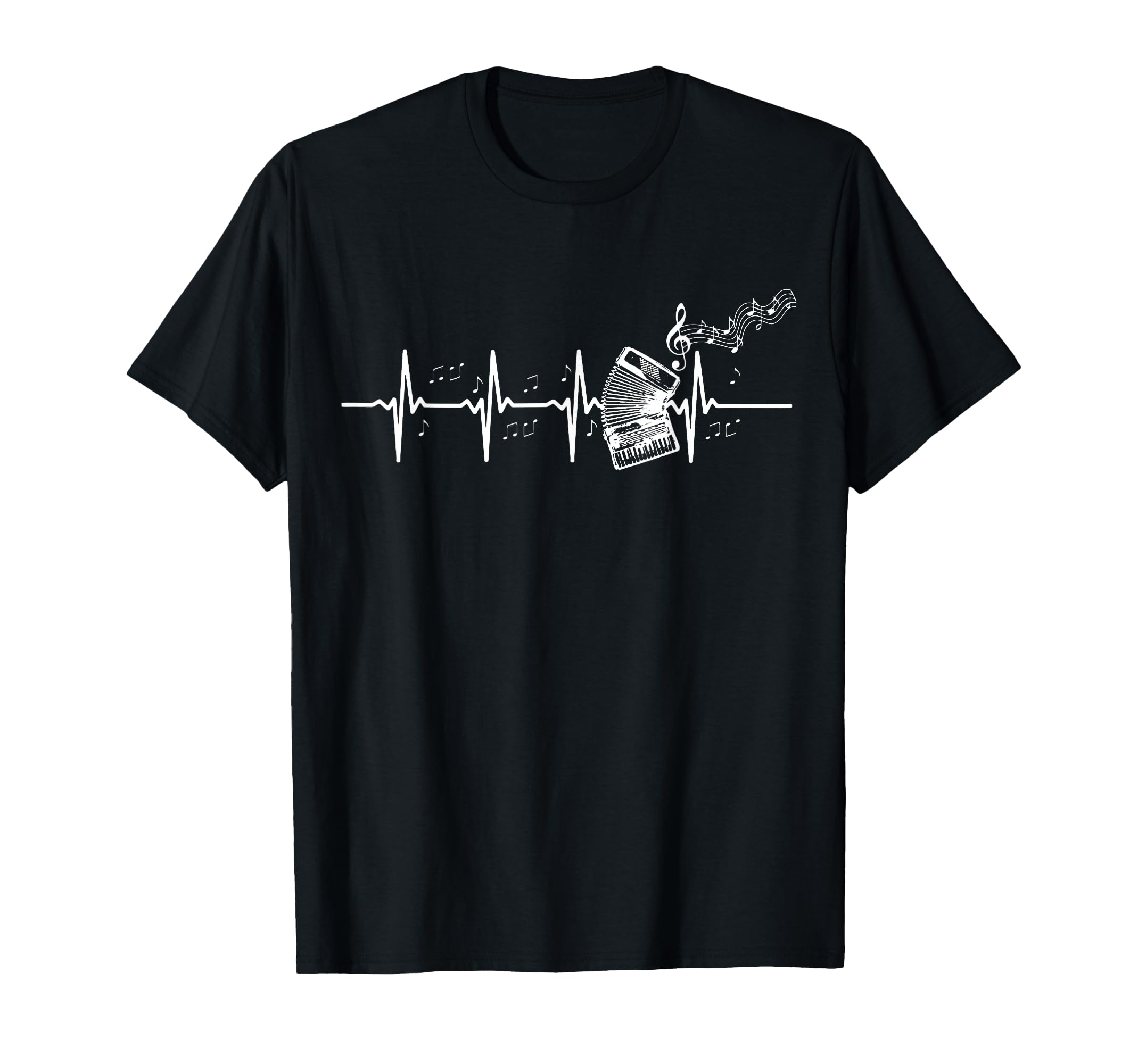 Heartbeat Palpitations Accordion Instrument T-Shirt