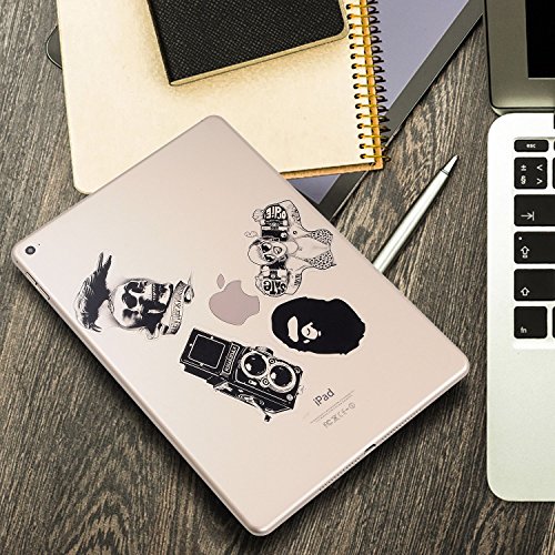 FNGEEN Laptop Stickers Black and White 100pcs Variety Vinyl Car Sticker Motorcycle Bicycle Luggage Decal Graffiti Patches Skateboard Cool Stickers for Laptop(Black and White) - Thumbnail 3