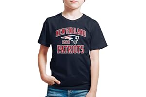 Hybrid Sports NFL - Established - Officially Licensed Kids Short Sleeve Fan Tee for Boys and Girls