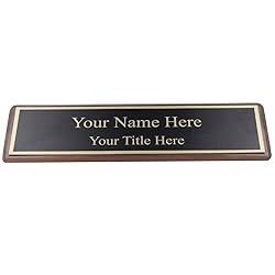 ExcelMark Personalized Walnut Wood Business Desk