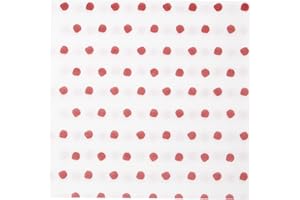 VIETRI Papersoft Napkin Collection Italian Luxury Paper Napkin and Guest Towel (Dinner Napkins, Dot Red)