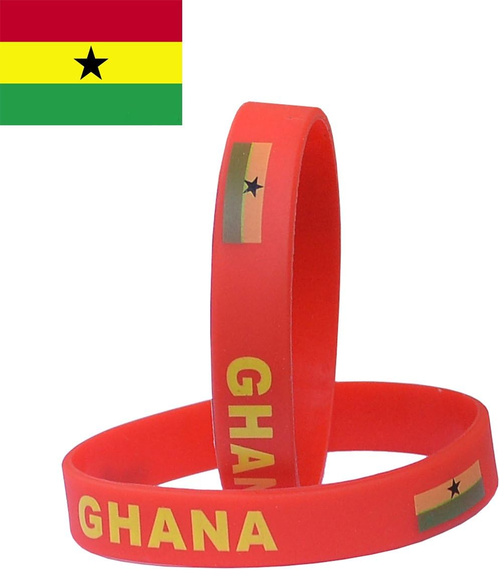 VEWCK World Cup Silicone Wristband, Classic Flag Bracelets 2-Piece Set | 55 Countries Available，Unisex Design, Non-Toxic, Hypoallergenic
