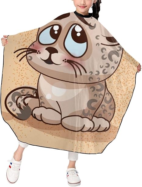 Amazon Co Jp ベクトルイラストがっかりした小さなチーター 子供用ヘアカットエプロン 散髪ケープ ヘアーエプロン ヘアカットケープ 防水 首掛け 男女共用 子供用 美容エプロン サイズ調整でき 美容室 家庭用 1 100cm ホーム キッチン