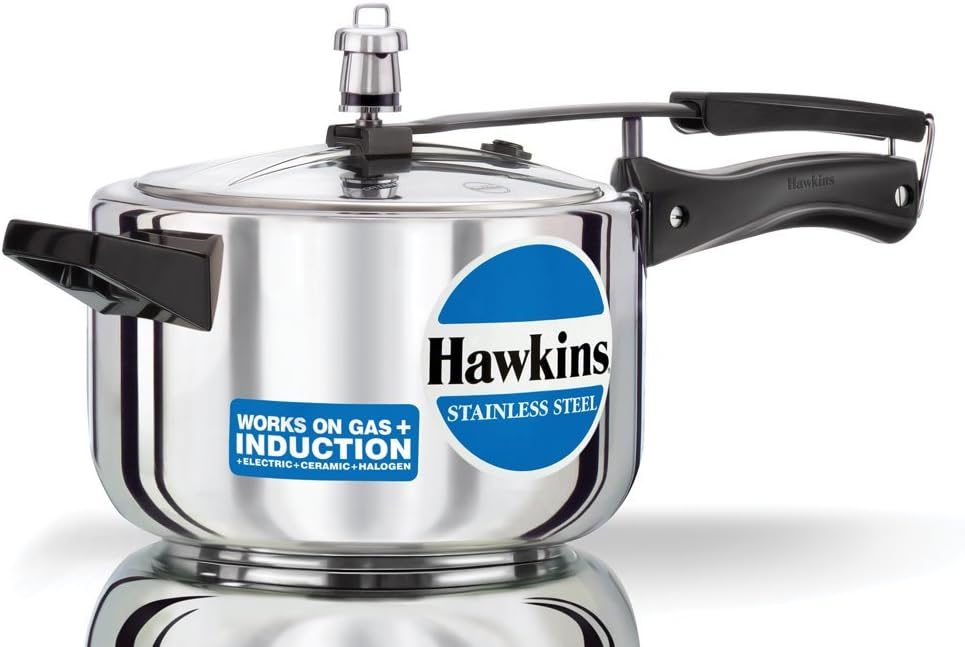 HAWKINS Stainless Steel 4.0 Litre Pressure Cooker Amazon.co.uk Kitchen & Home