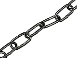 Faithfull Black Japanned Chain 3mm 2.5m 80kg Load Mild Steel Welded