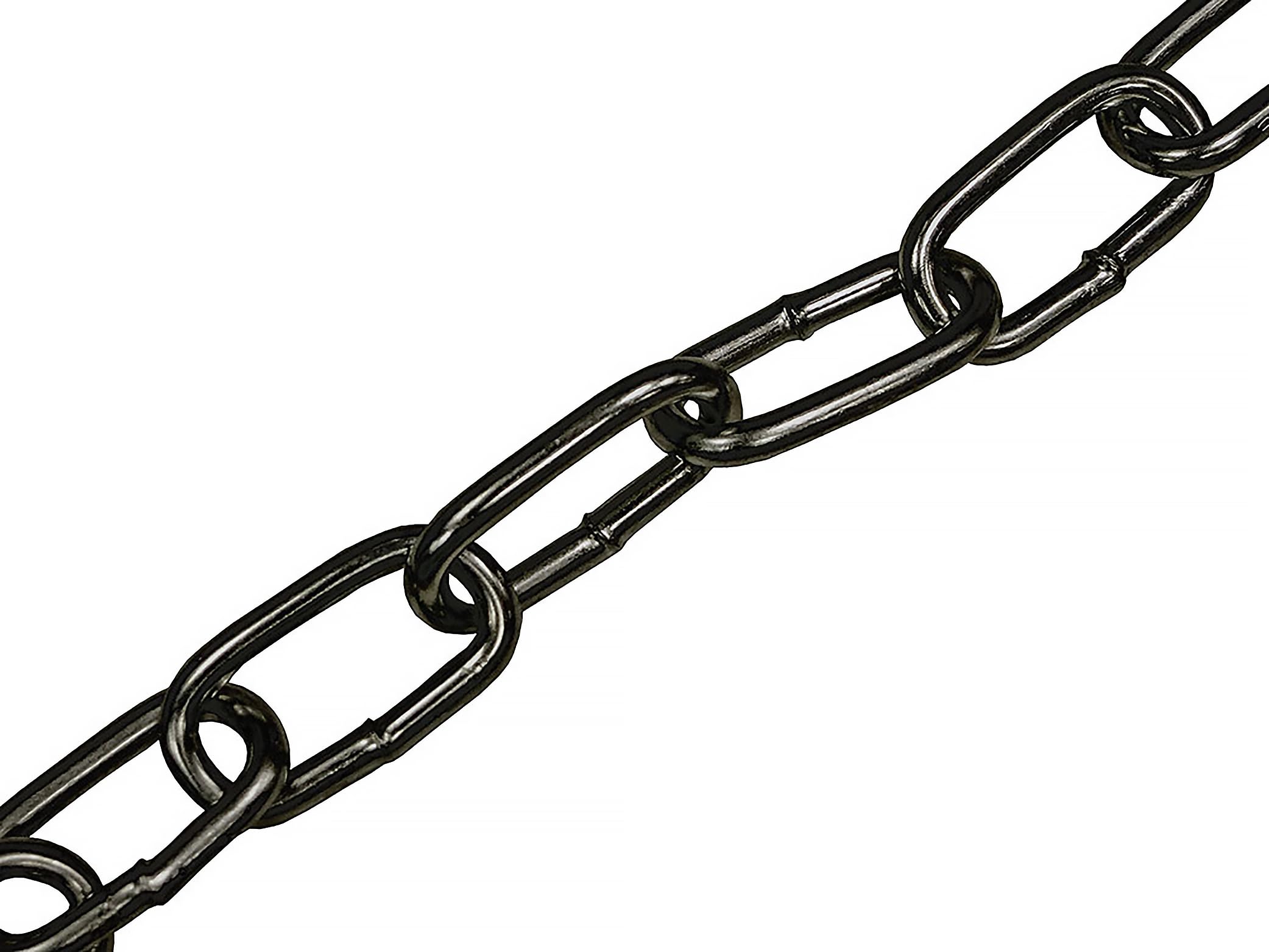 Faithfull Black Japanned Steel Chain – Mild Steel Welded, Corrosion Resistant Link Chain for Securing & General Purpose Use – 2.5 Metre Length, 4mm Dia, 120kg Load Limit