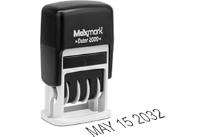 MaxMark 2000 Dater Self Inking Date Stamp - Black