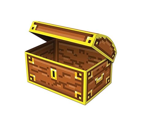 Amazon Com Pack Of 12 Yellow And Brown 8 Bit Treasure Chest