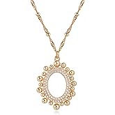 VACRONA 14K Gold Plated Necklace for Women Dainty Cute Cross | Flower | Lotus | Round Coin | Key Charm Pendant Necklace Gold Jewelry Trendy