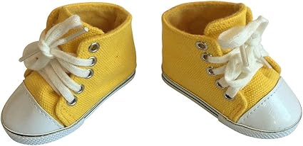 yellow canvas sneakers