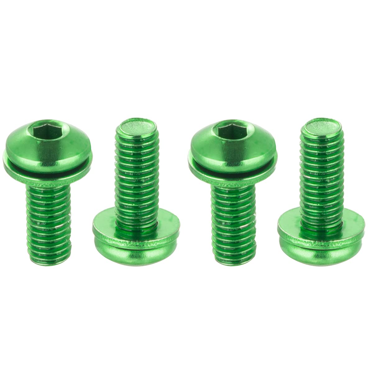 Chooee Water Bottle Cage Bolts M5 x 12mm,4pcs Water Bottle Holder Screws for MTB,Mountain Bike,Road Bicycle Green