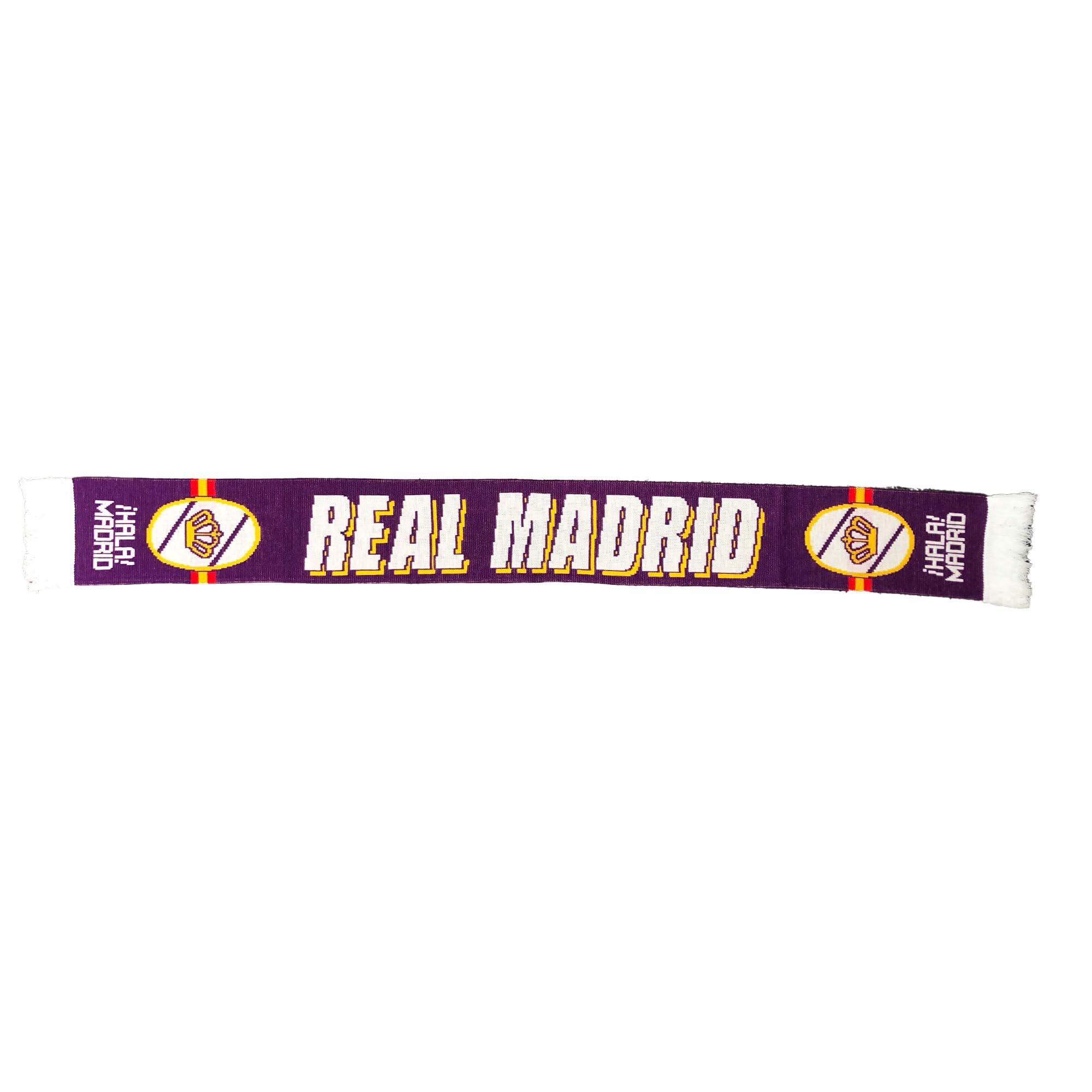 Beyond Happy Hala Madrid Football Supporters Scarf - Madrid Crest Scarf (PURPLE)